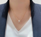 TimiBEE LOVE DIAMOND PAVED 3 ROW NECKLACE