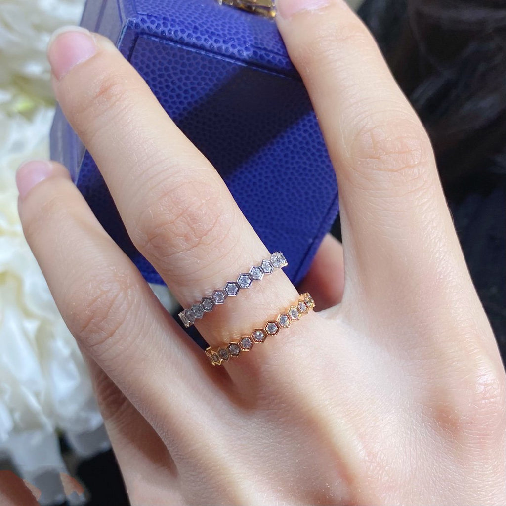 TimiBEE LOVE DIAMOND PAVED SMALL RING