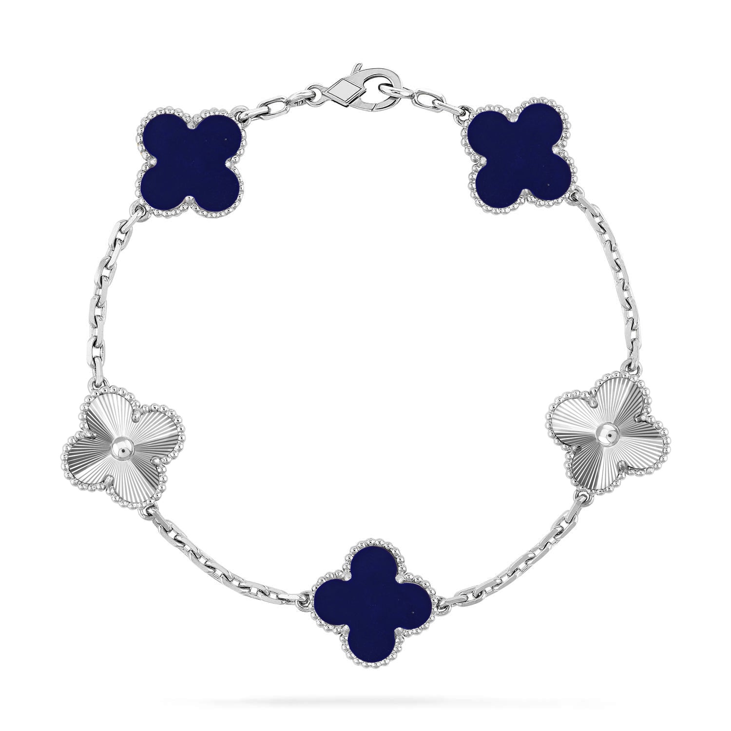 [Timi]New CLOVER 5 MOTIF LAPIS LAZULI BRACELET COLLECTION