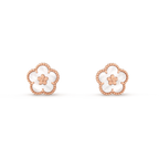 TimiLUCKY PINK GOLD WHITE MOP EARRINGS