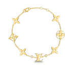 TimiSTAR AND SUN 7 MOTIFS GOLD BRACELET