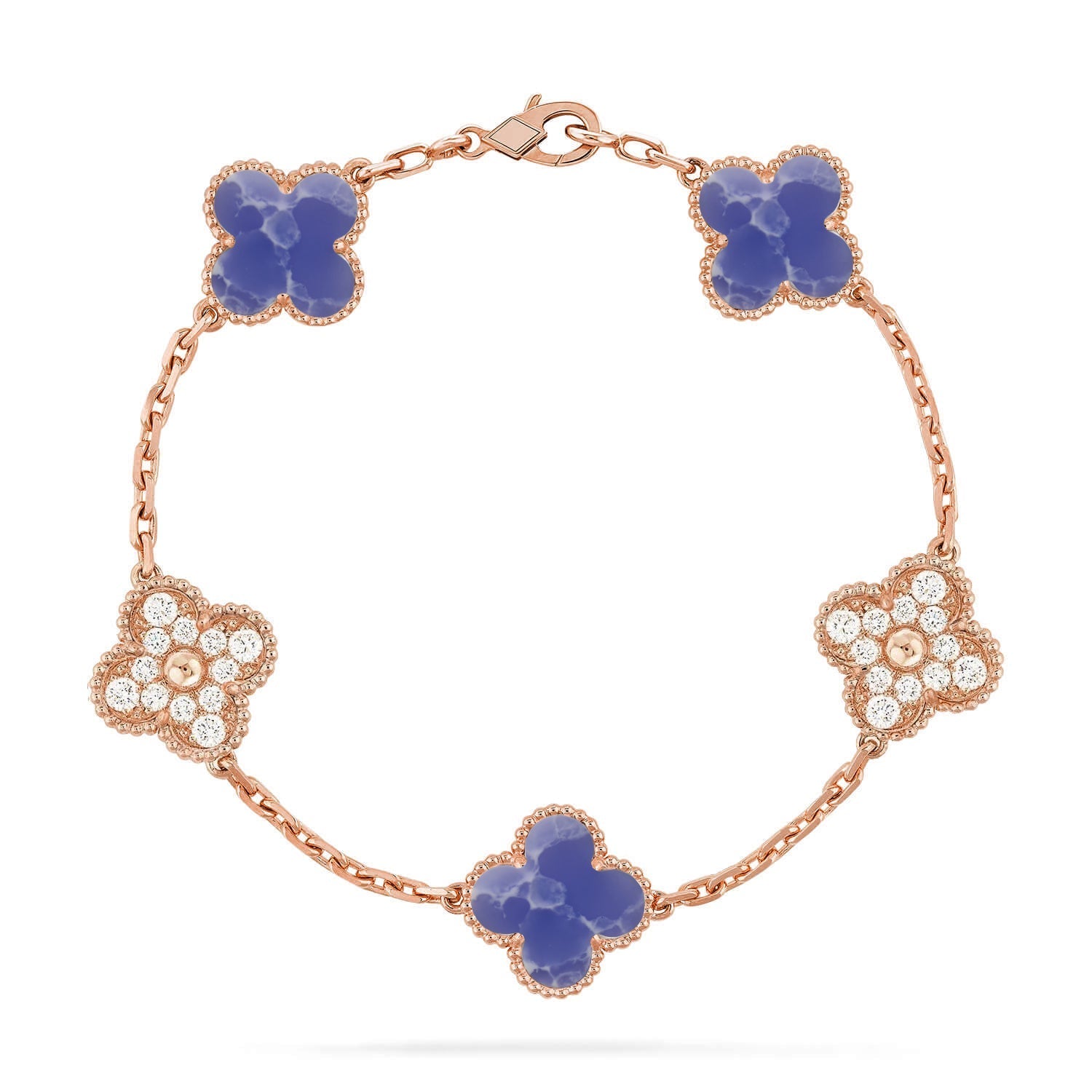 [Timi]New CLOVER 5 MOTIF BLUE VEINS BRACELET COLLECTION