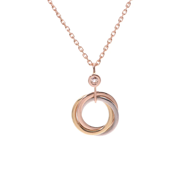 TimiTRINITY SILVER GOLD PINK GOLD NECKLACE
