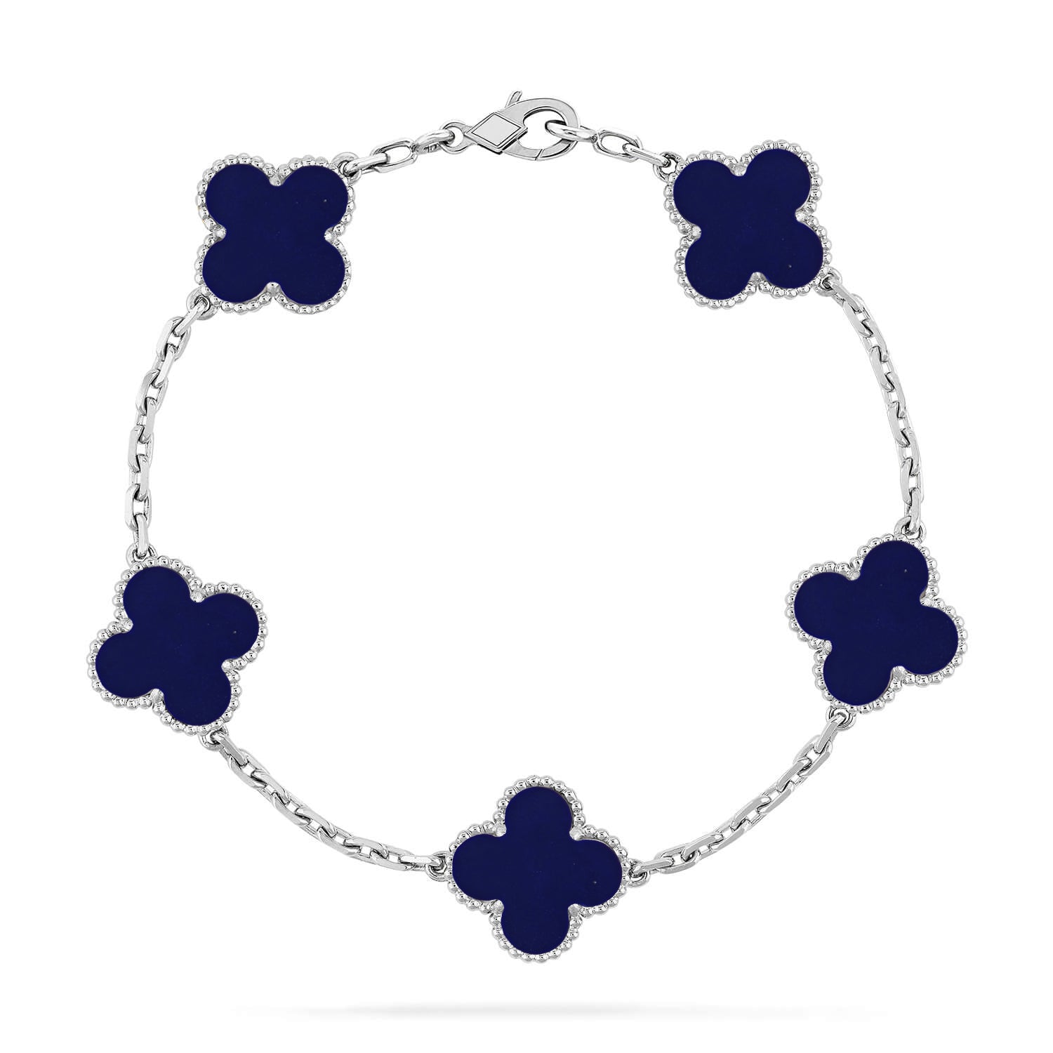 [Timi]New CLOVER 5 MOTIF LAPIS LAZULI BRACELET COLLECTION