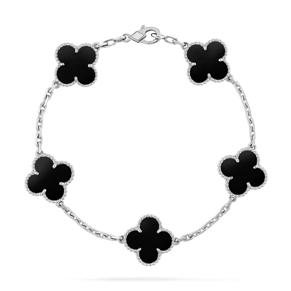 [Timi]New  CLOVER 5 MOTIF ONYXS BRACELET COLLECTION