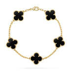[Timi]New  CLOVER 5 MOTIF ONYXS BRACELET COLLECTION