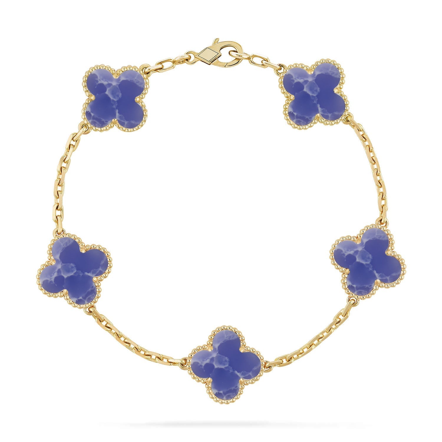 [Timi]New CLOVER 5 MOTIF BLUE VEINS BRACELET COLLECTION