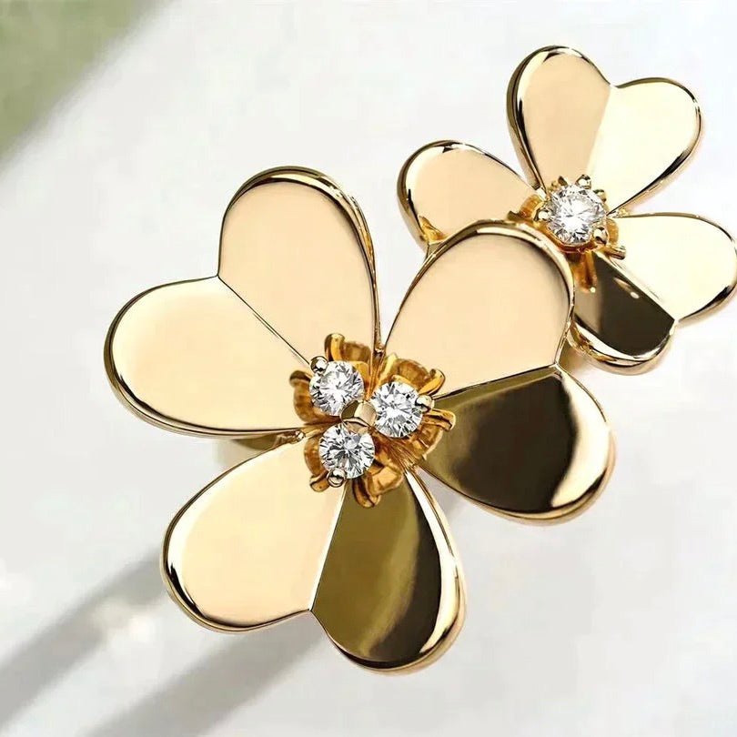 TimiCLOVER COMOS GOLD DIAMOND RING