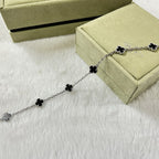 [¡®Timi¡¯]CLOVER 6 MOTIF  ONYXS BRACELET