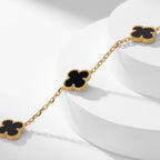 TimiCLOVER 10 MOTIFS ONYX NECKLACE