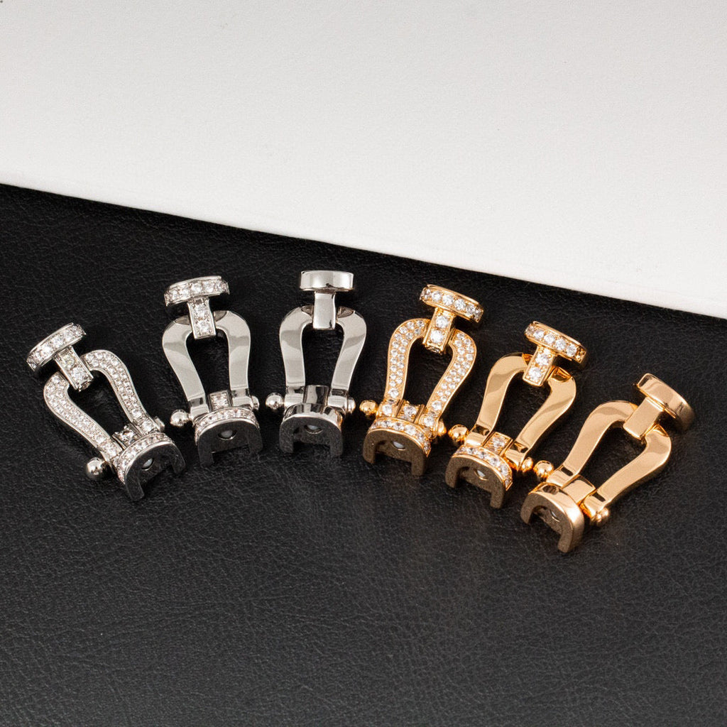TimiFORCE LARGE HORSESHOE HALF DIAMOND BRACELET ROSE GOLD