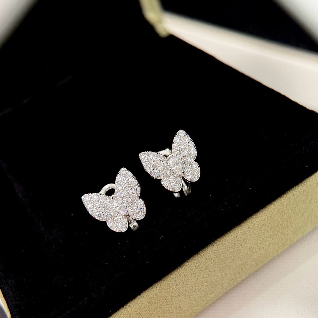 TimiBUTTERFLY ALL DIAMOND EARRINGS