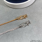 TimiFORCE SMALL HORSESHOE  DIAMOND CHAIN ROPE BRACELET