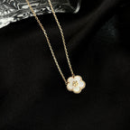 TimiLUCKY  WHITE MOP  PLUM BLOSSOM NECKLACE