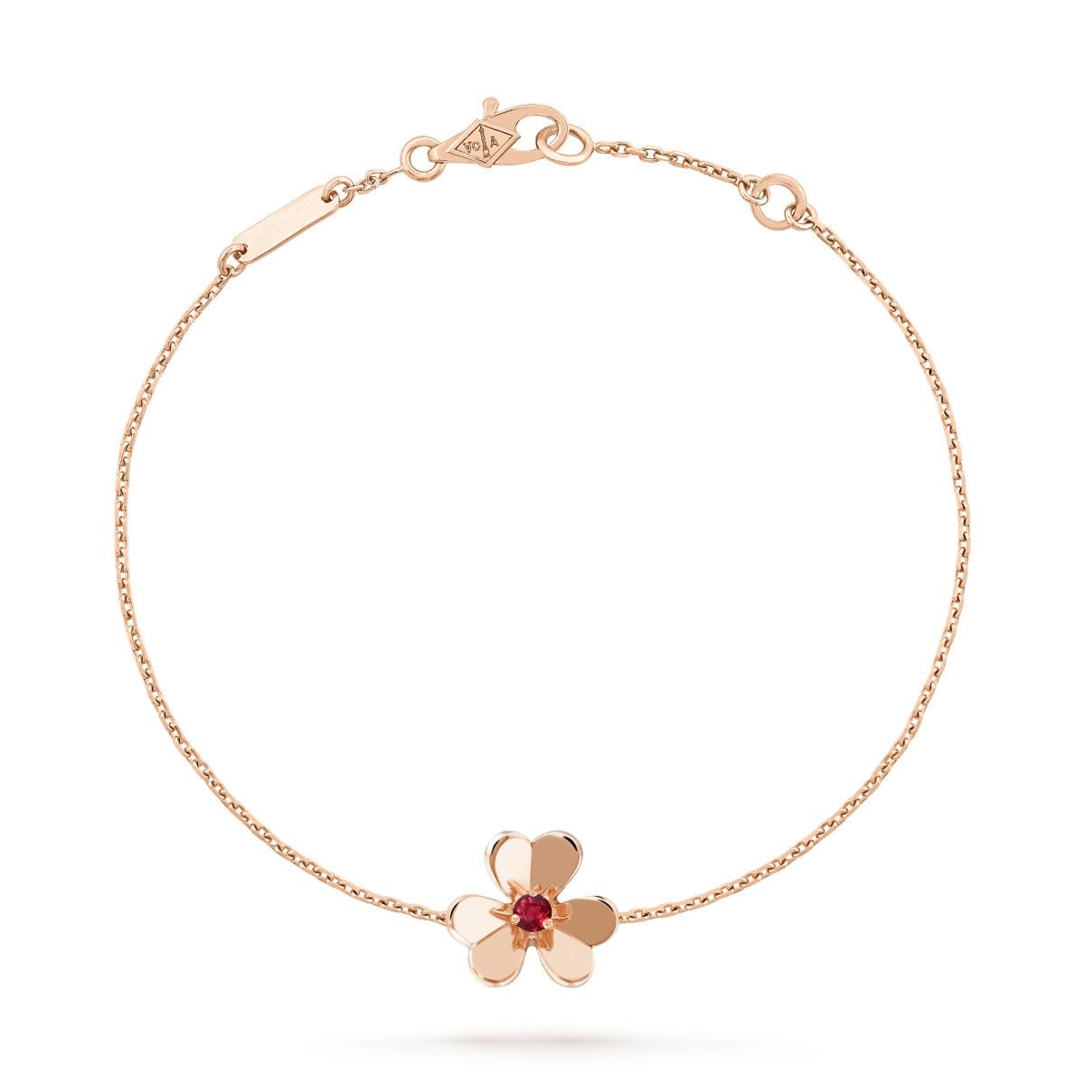¡®Timi¡¯FRIVOLE GOLD FLOWER PINK MALACHITE BRACELET