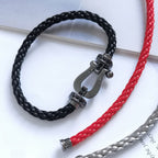 TimiFORCE LARGE SERIES HORSESHOE BLACK SAMURAI BRACELET