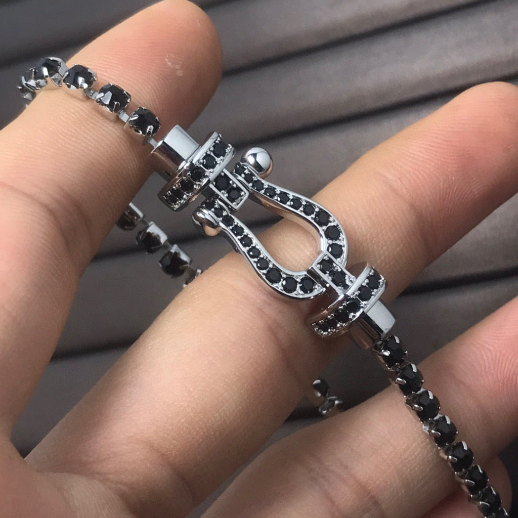 TimiFORCE  LARGE HORSESHOE FULL DIAMOND TENNIS BRACELET