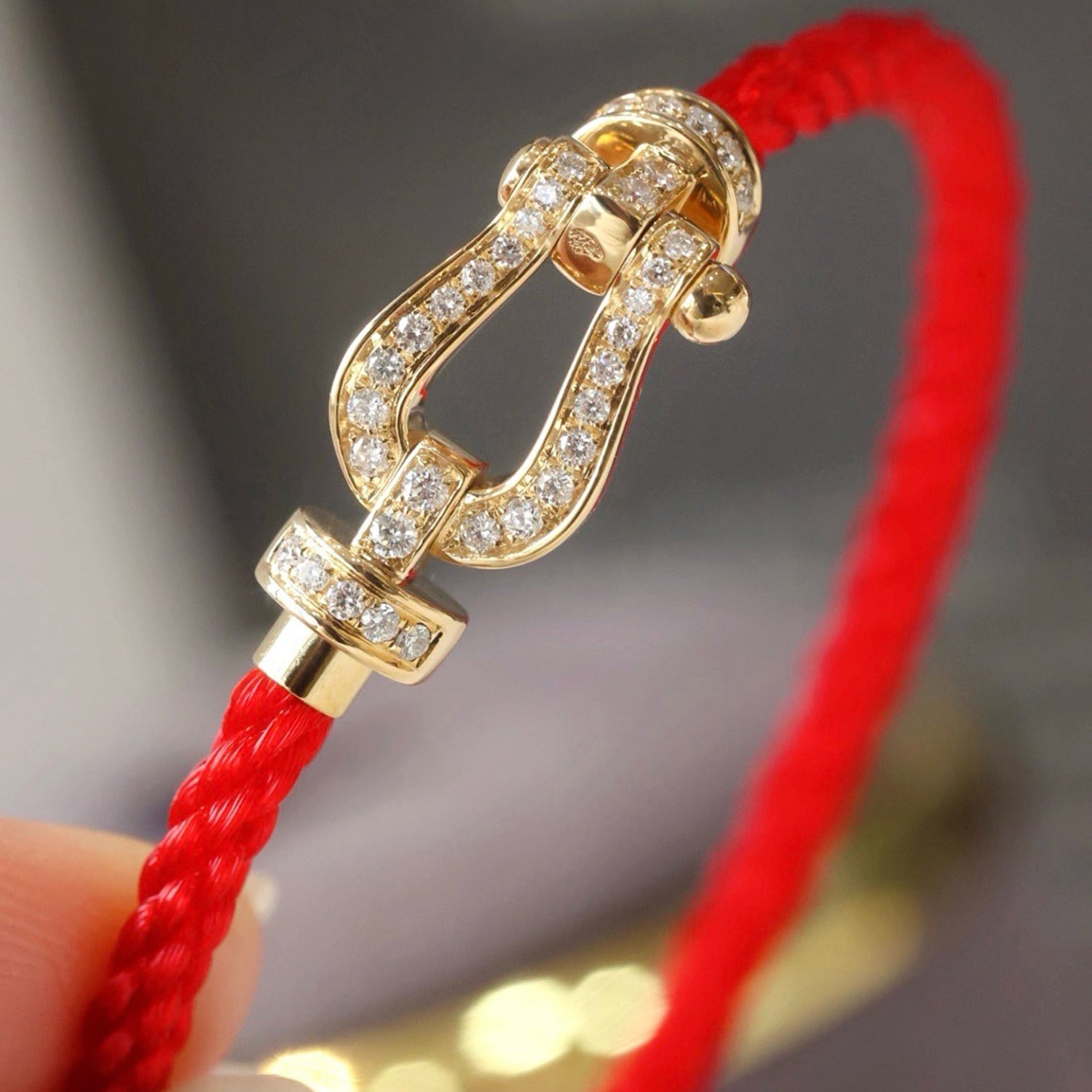 TimiFORCE LARGE HORSESHOE FULL DIAMOND BRACELET SILVER