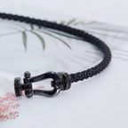 TimiFORCE LARGE SERIES HORSESHOE BLACK SAMURAI BRACELET