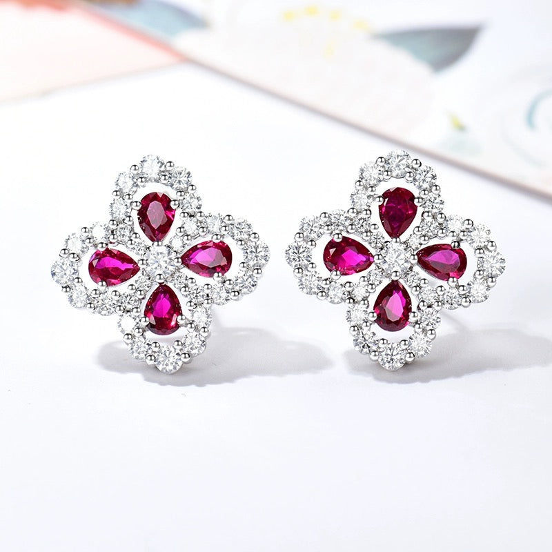 TimiLOOP EARRINGS FULL MOTIF DIAMOND 16MM