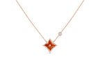 TimiSTAR NECKLACE PINK GOLD 1 DIAMOND