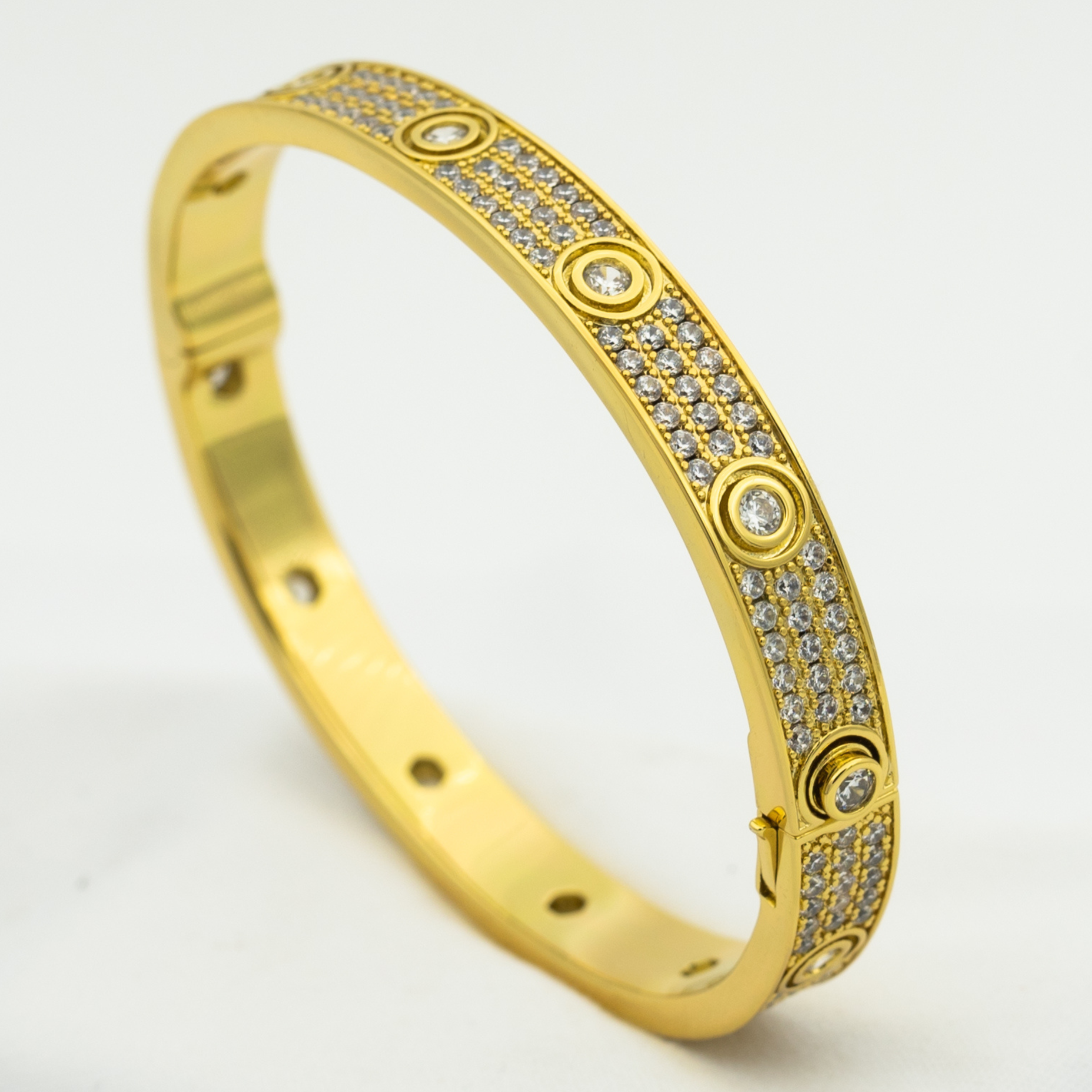 TimiLOVE BRACELET 6.1MM DIAMOND-PAVED 10 BIG DIAMONDS