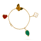 ¡®Timi¡¯LUCKY SPRING 5 MOTIF GOLD BRACELET