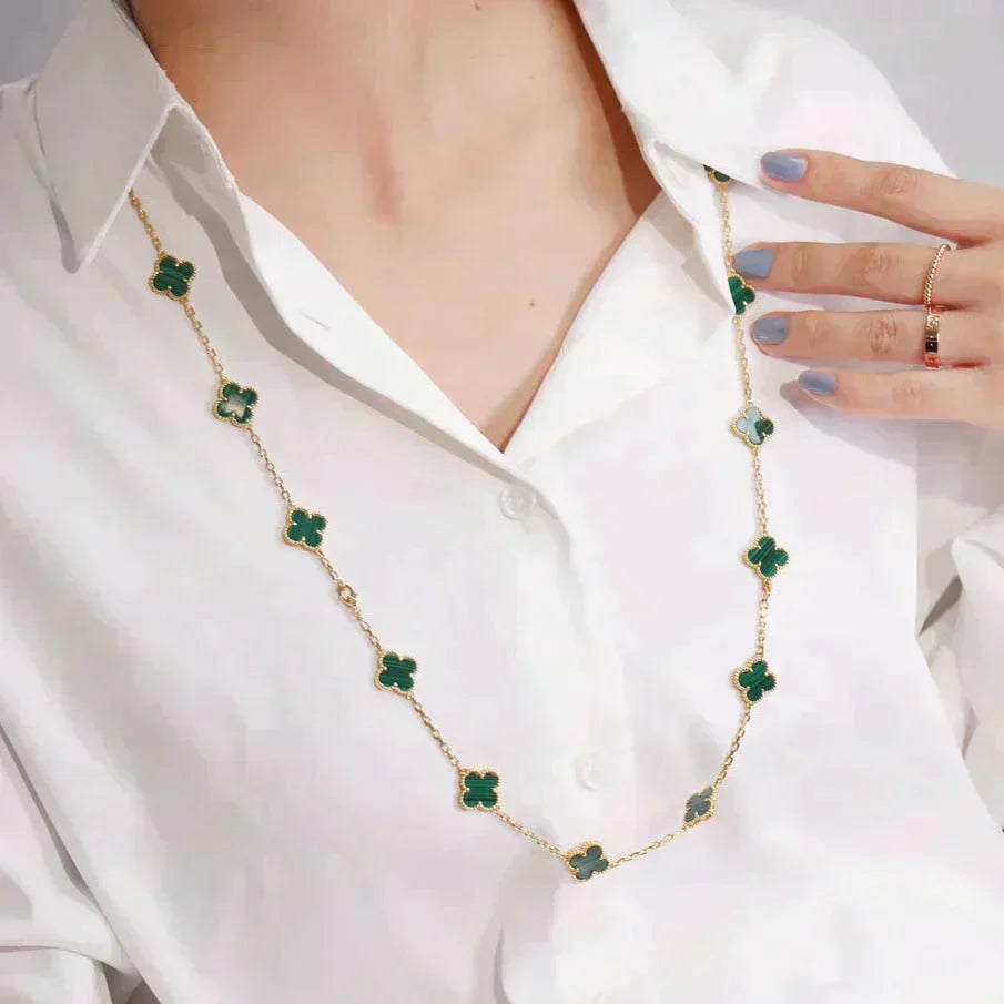 TimiCLOVER 20 MOTIFS MALACHITE GOLD