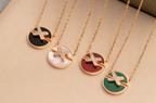 TimiJEUX DE PINK GOLD DIAMOND NECKLACE