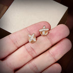 TimiJEUX DE GOLD DIAMOND EARRINGS