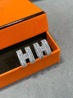 TimiH STUD EARRINGS WITH SILVER DIAMONDS