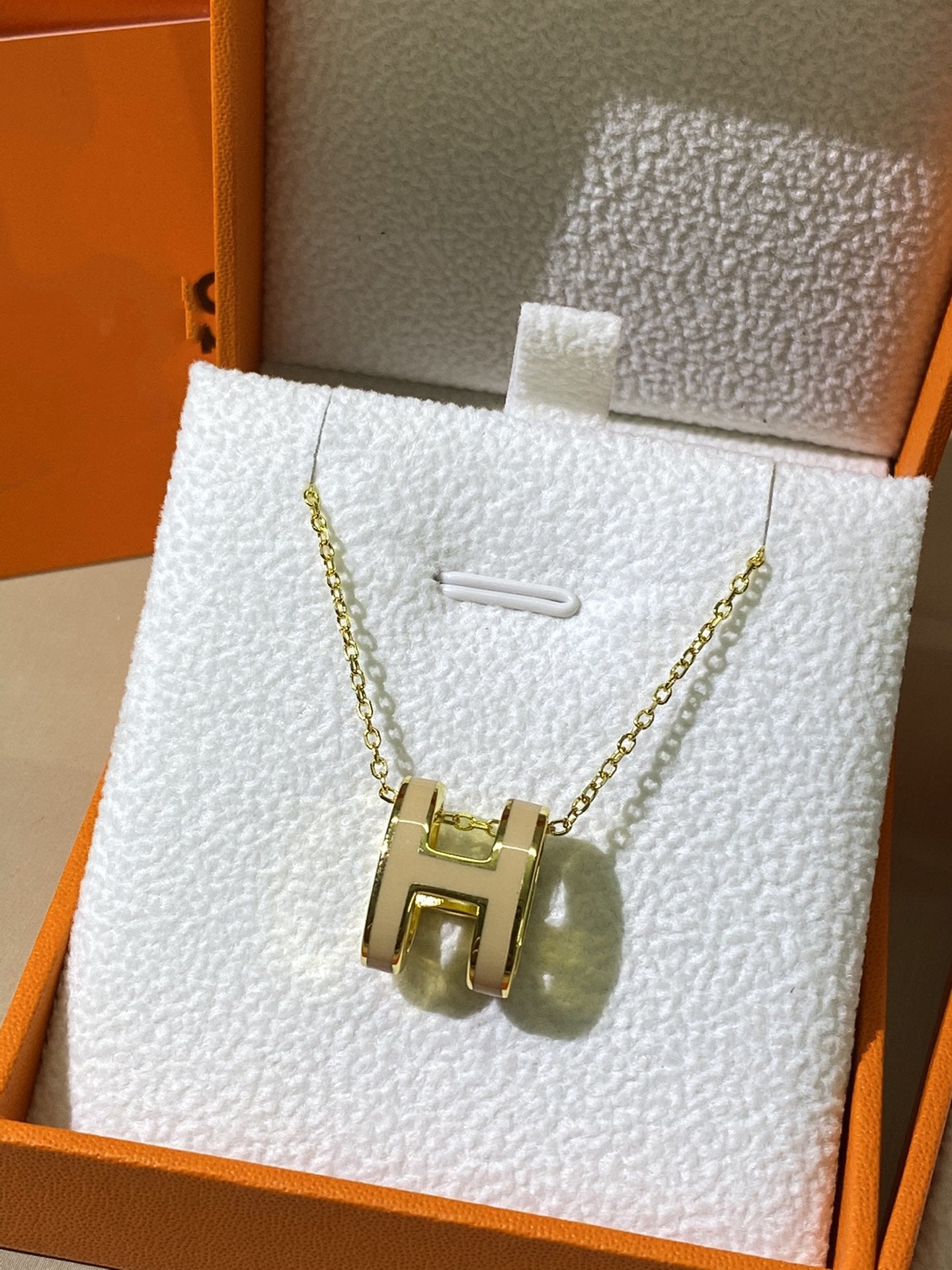 TimiHM CLIC YELLOW ENAMEL GOLD NECKLACE