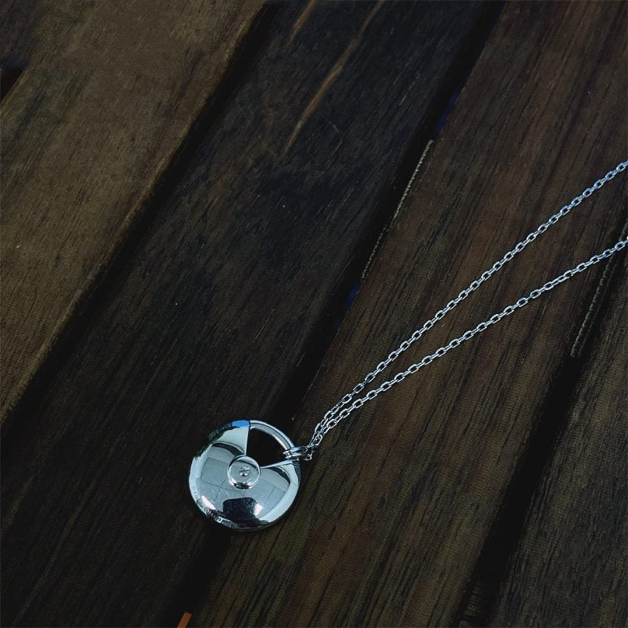 TimiAMULETTE SILVER FULL DIAMOND NECKLACE