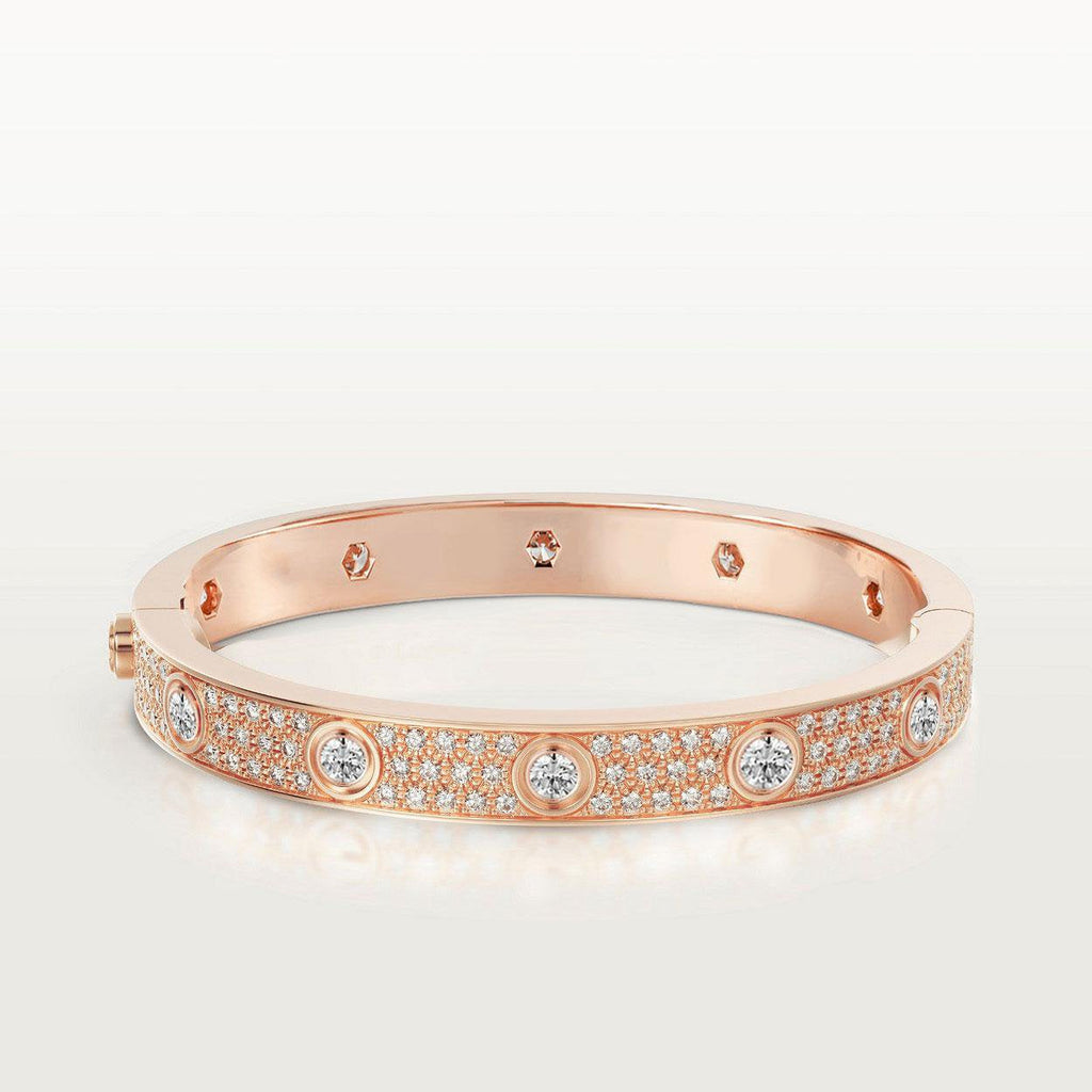 TimiLOVE BRACELET 6.1MM DIAMOND-PAVED 10 BIG DIAMONDS