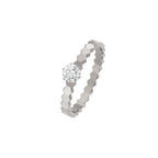TimiBEE LOVE RING SILVER 1 DIAMOND