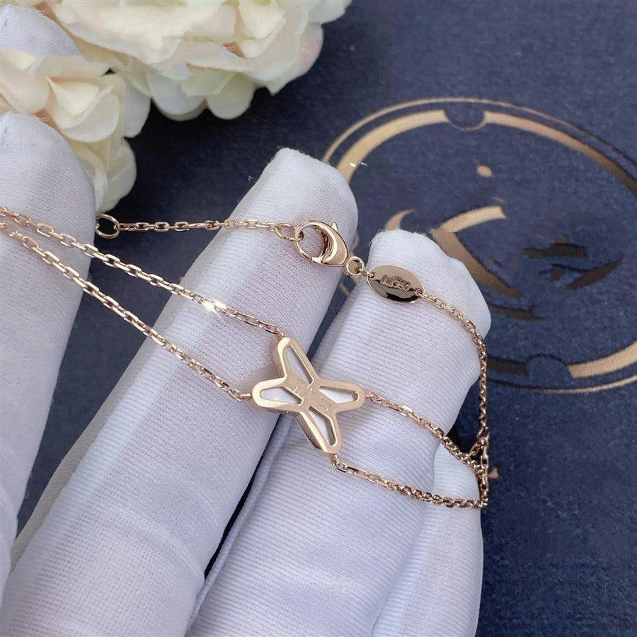 TimiJEUX BRACELET WHITE MOP PINK GOLD 1 DIAMOND