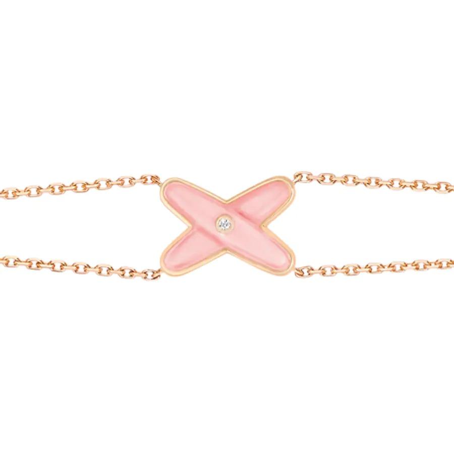 TimiJEUX BRACELET PINK MOP PINK GOLD 1 DIAMOND