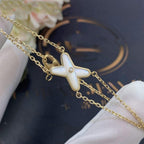 TimiJEUX BRACELET WHITE MOP GOLD 1 DIAMOND
