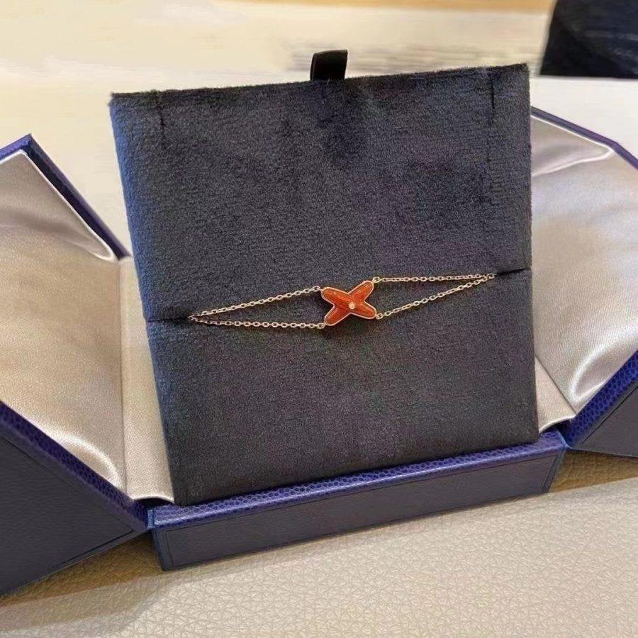 TimiJEUX BRACELET CARNELIAN PINK GOLD 1 DIAMOND