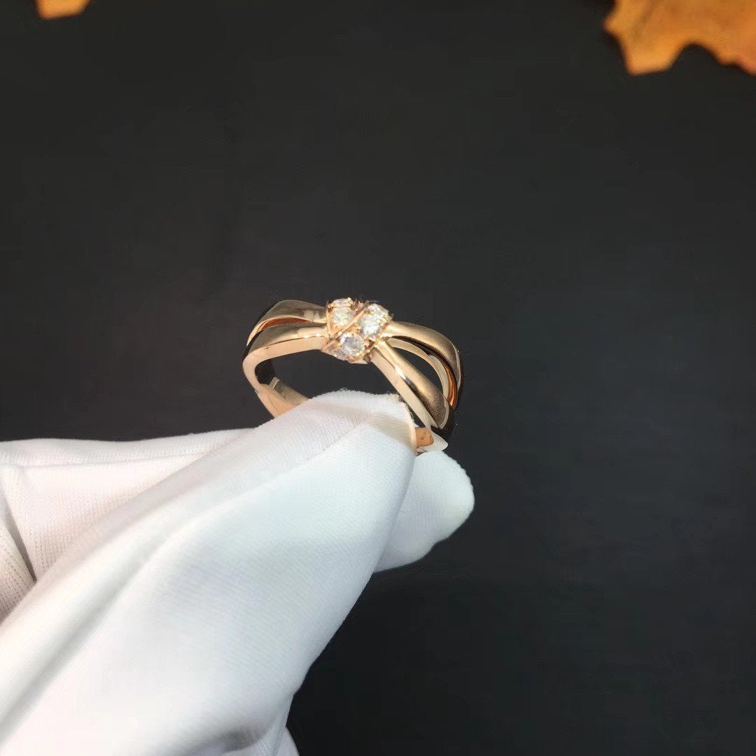 TimiLIENS RING PINK GOLD DIAMOND