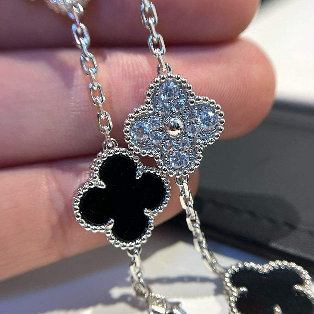 [Timi]New  CLOVER 5 MOTIF ONYXS BRACELET COLLECTION