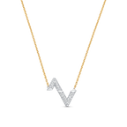 TimiVOLT SILVER DIAMOND PEDANT NECKLACE