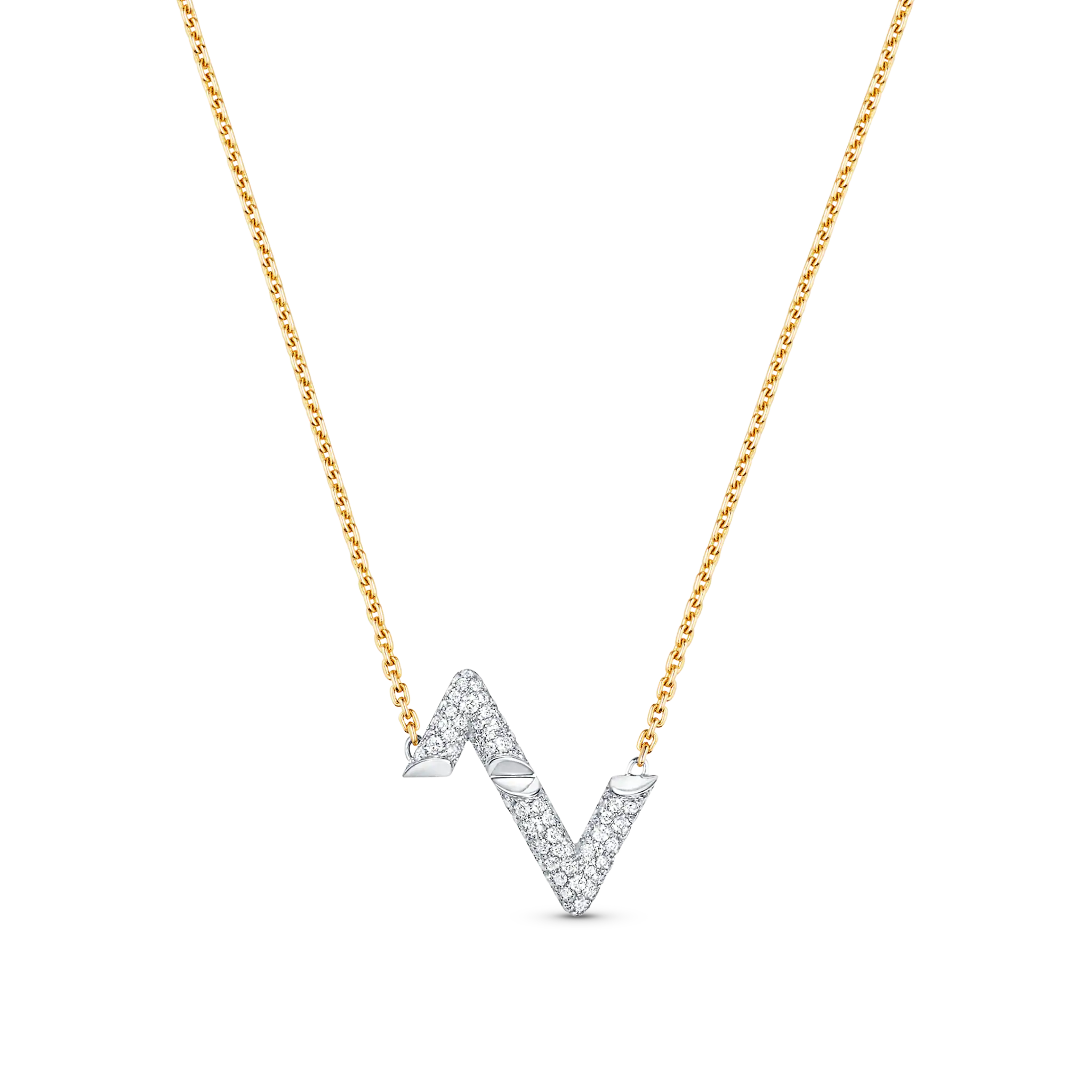 TimiVOLT SILVER DIAMOND PEDANT NECKLACE