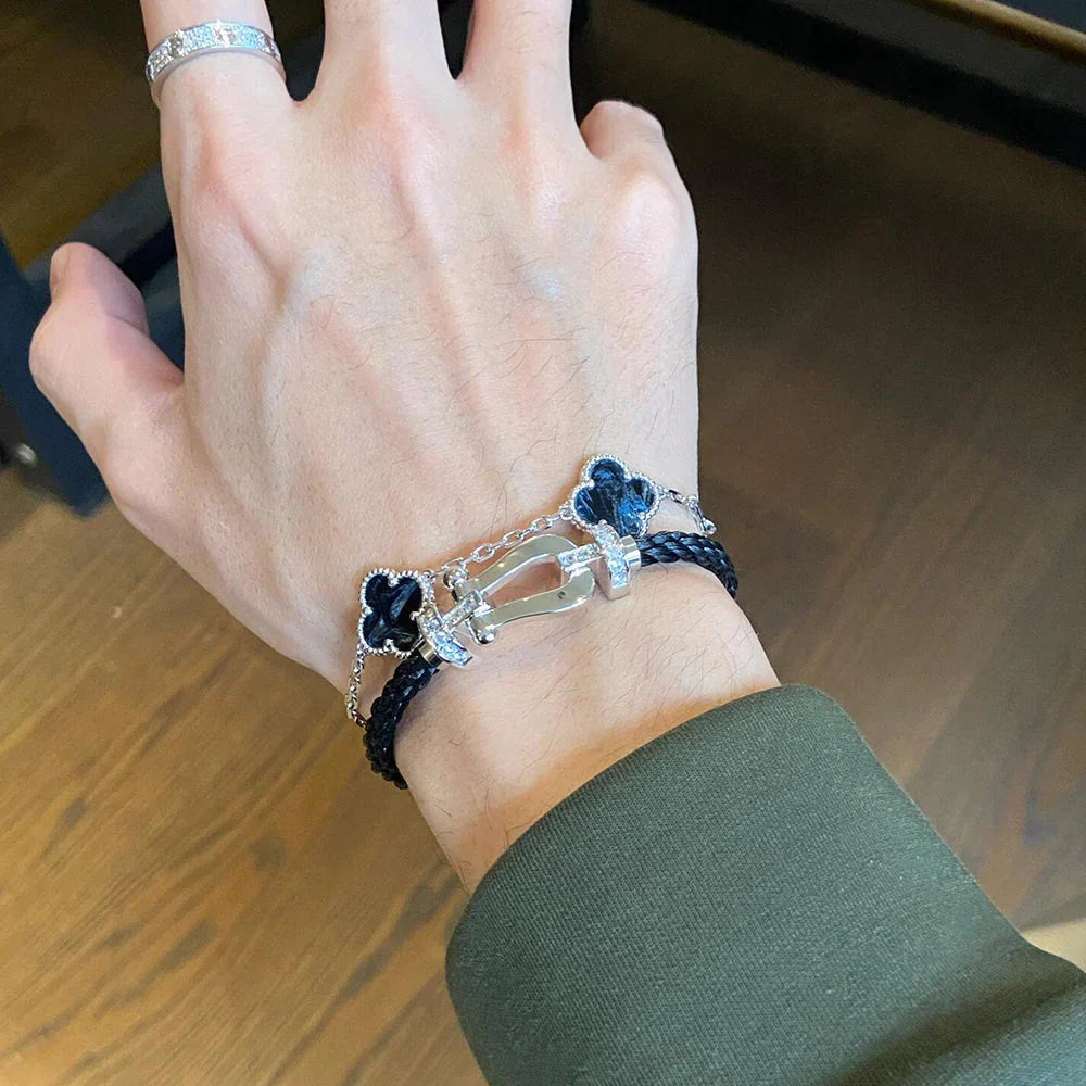 [Timi]New CLOVER 5 MOTIF PIETERSITE BRACELET COLLECTION