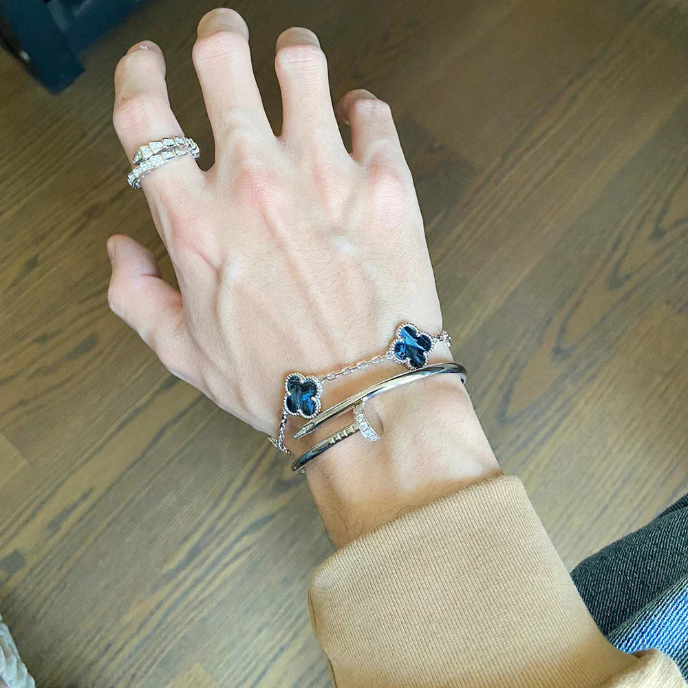 [Timi]New CLOVER 5 MOTIF PIETERSITE BRACELET COLLECTION