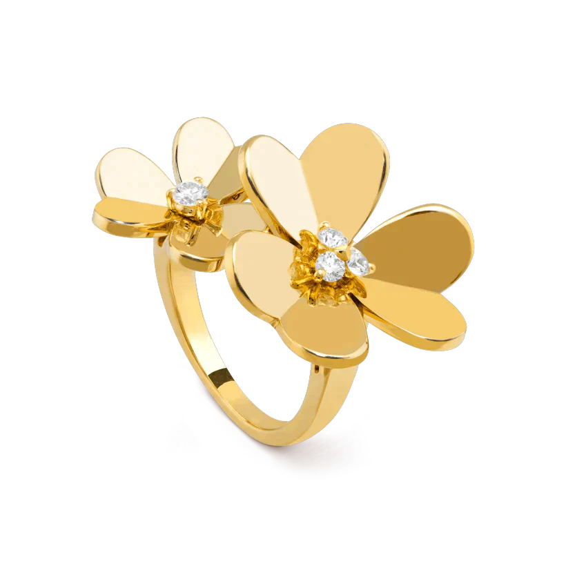 TimiCLOVER COMOS GOLD DIAMOND RING