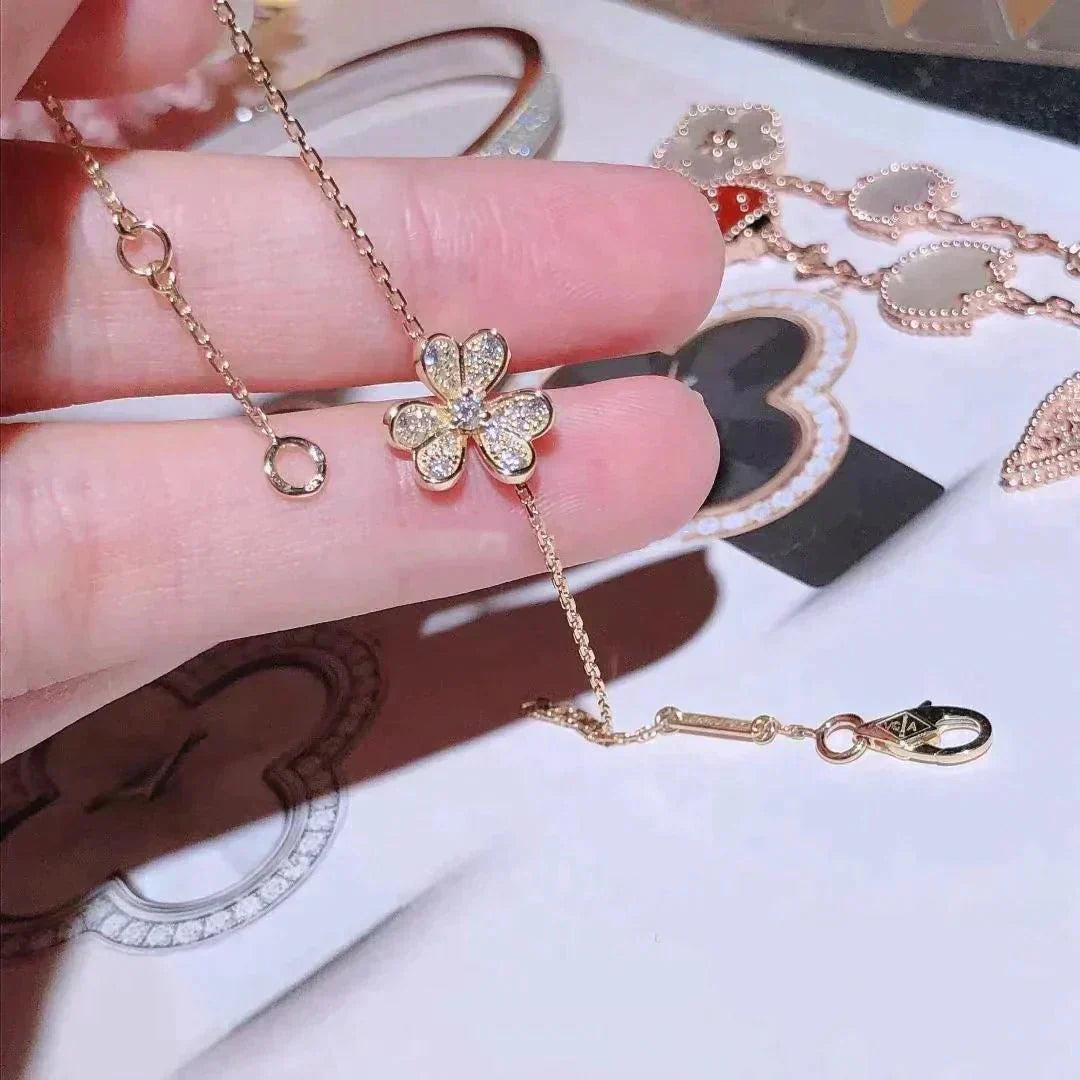 ¡®Timi¡¯FRIVOLE GOLD FLOWER DIAMOND BRACELET