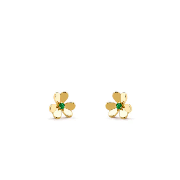 TimiFRIVOLE  FLOWER MALACHITE EARRINGS