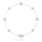 TimiFRIVOLE SILVER 9 FLOWERS NECKLACE
