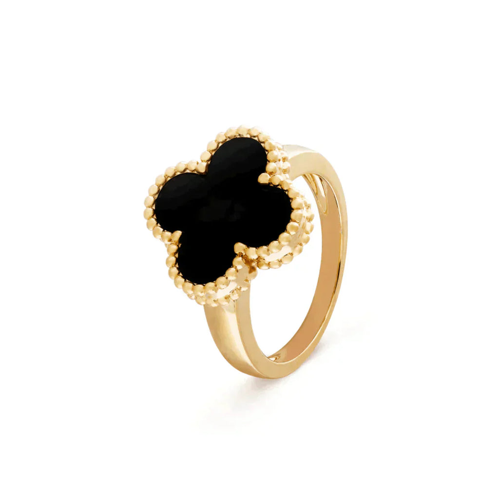 TimiCLOVER ONYX RING